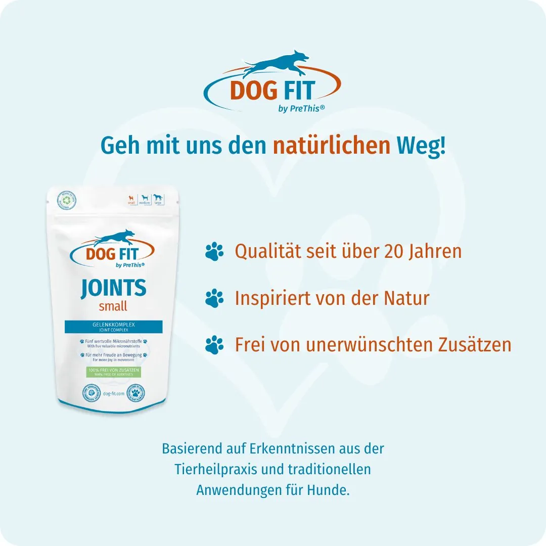 DOG FIT by PreThis® JOINTS small – Qualität und natürliche Zutaten