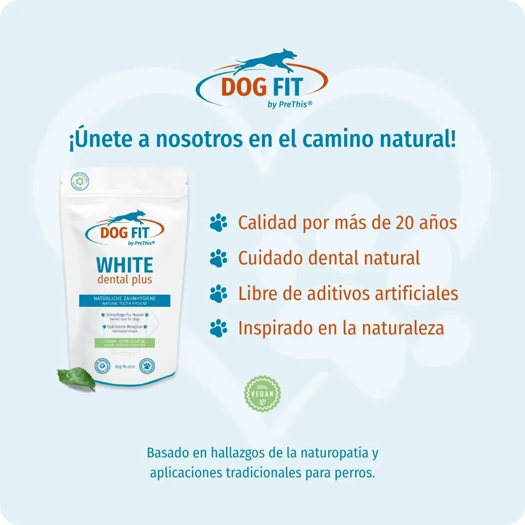 DOG FIT by PreThis® WHITE dental plus – Calidad e ingredientes naturales