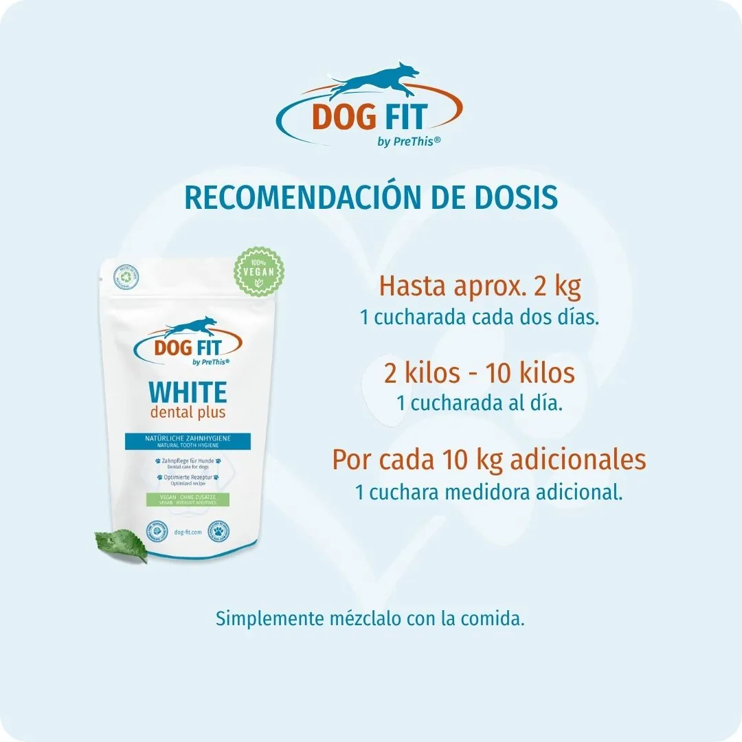 DOG FIT by PreThis® – Recomendación de dosis FRESH oral hygiene