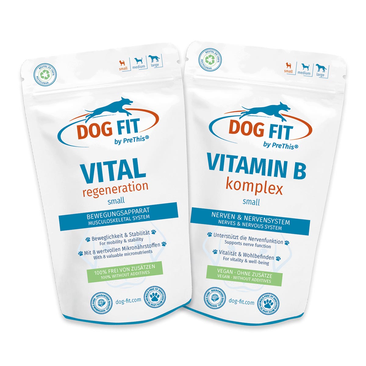 DOG FIT by PreThis® VITAL regeneration & VITAMIN B Komplex small