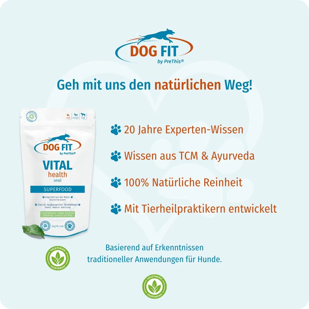DOG FIT by PreThis® VITAL health small – Qualität und natürliche Zutaten