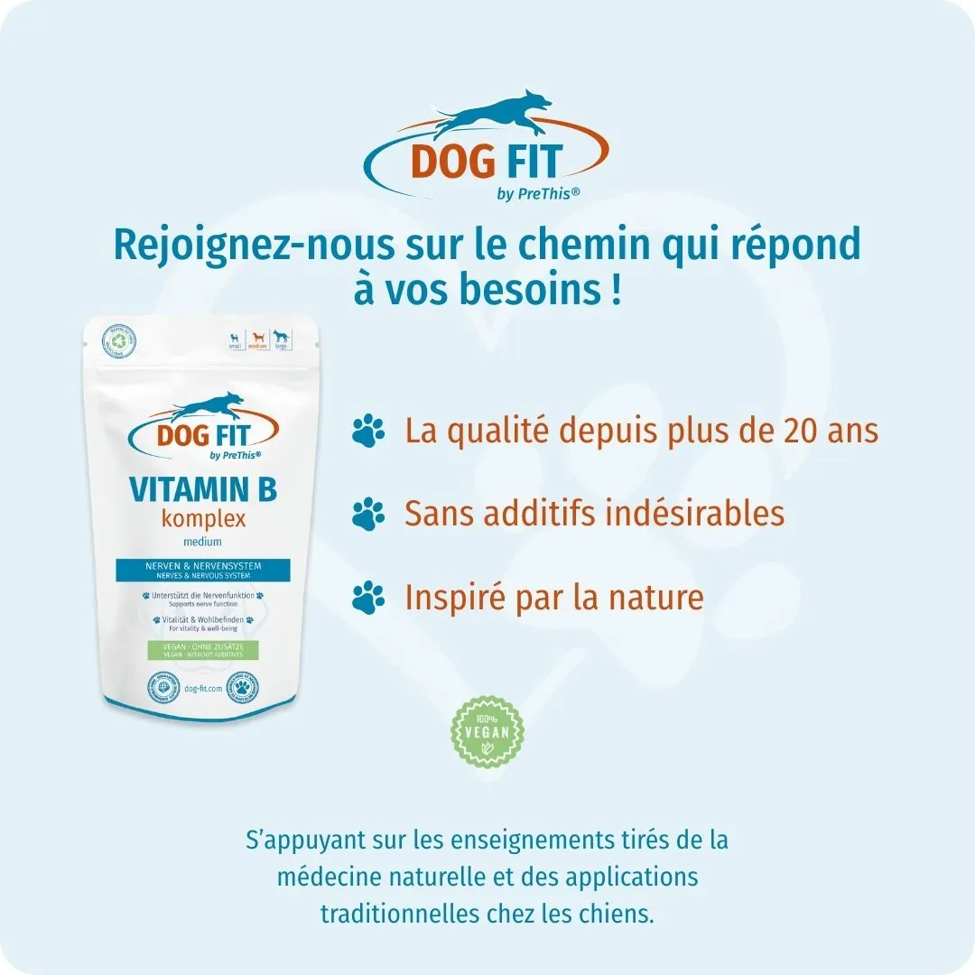 DOG FIT by PreThis® VITAMIN B medium – Qualité et ingrédients naturels