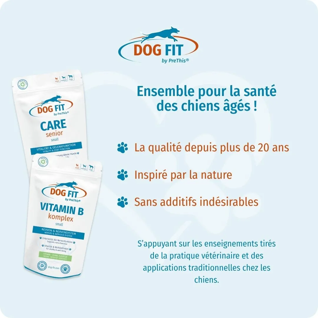 DOG FIT by PreThis® VITAMIN B & CARE senior small – Qualité et ingrédients naturels