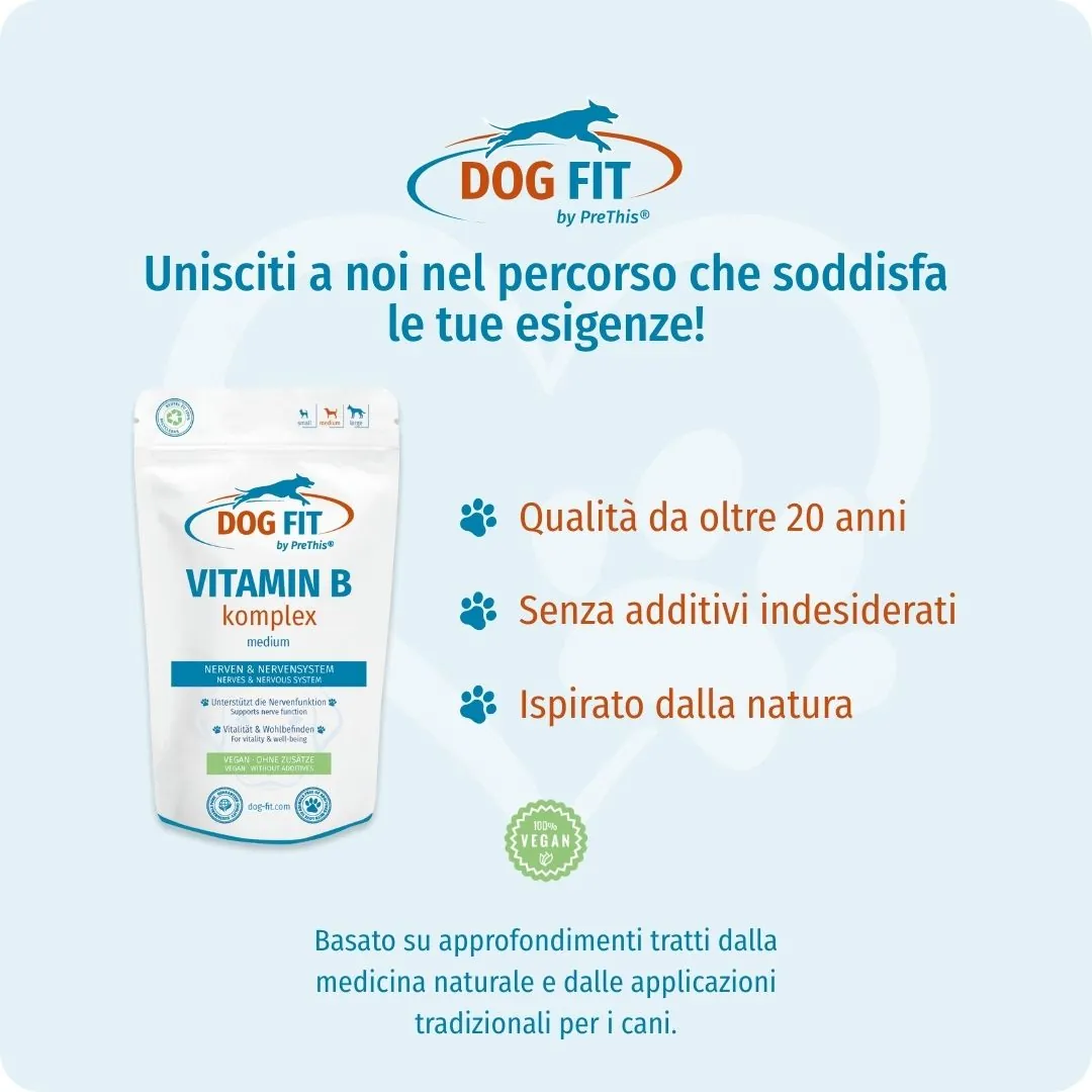 DOG FIT by PreThis® VITAMIN B medium – Qualità e ingredienti naturali