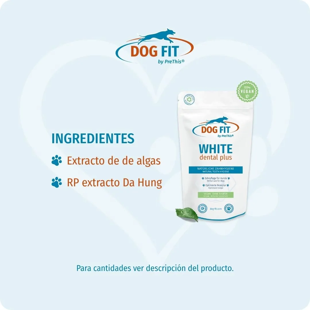 DOG FIT by PreThis® WHITE dental plus – Ingredientes y nutrientes