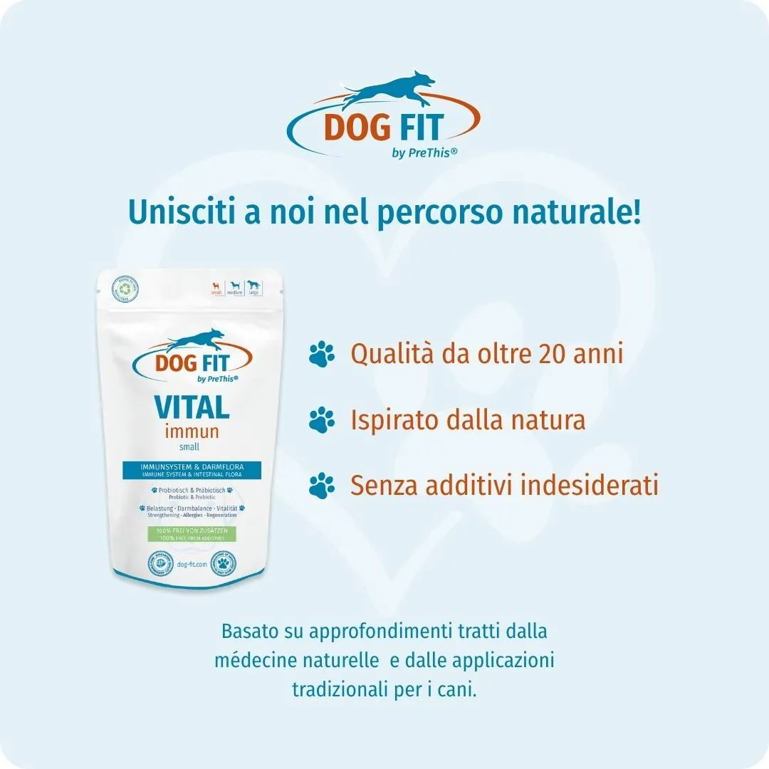 DOG FIT by PreThis® VITAL immun small – Qualità e ingredienti naturali