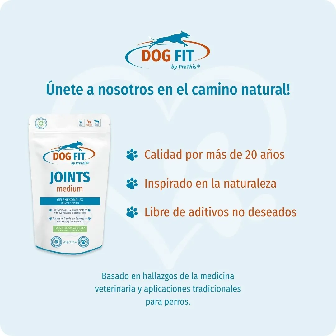 DOG FIT by PreThis® JOINTS medium – Calidad e ingredientes naturales