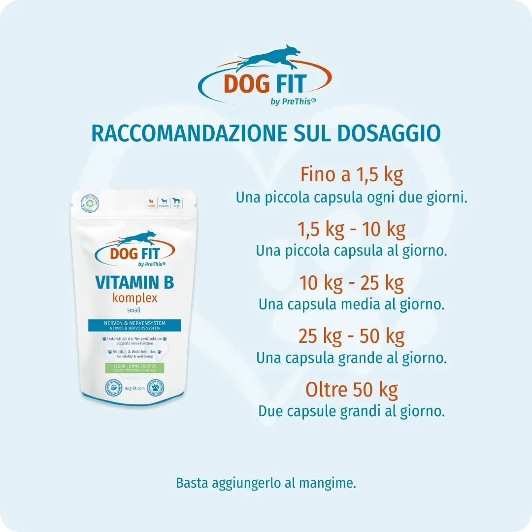 DOG FIT by PreThis® – Dosaggio consigliato VITAMIN B small