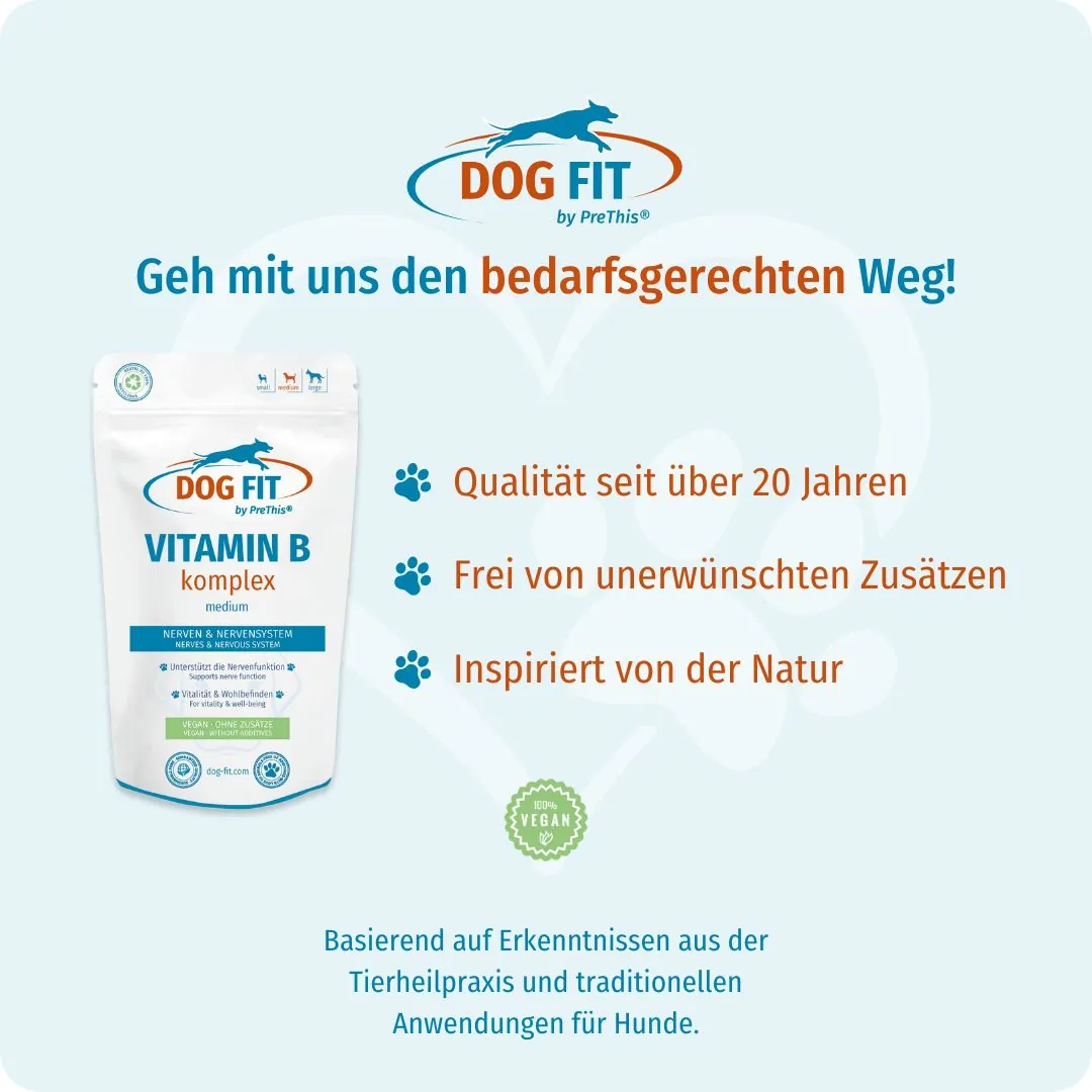 DOG FIT by PreThis® VITAMIN B medium – Qualität und natürliche Zutaten