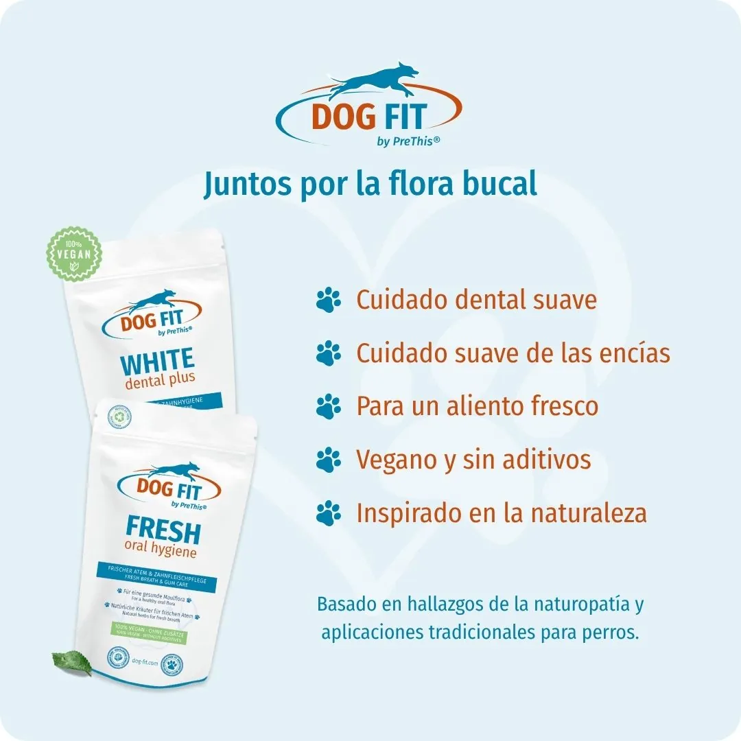 DOG FIT by PreThis® WHITE dental plus & FRESH oral hygiene – Calidad e ingredientes naturales
