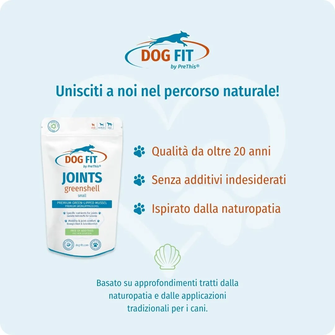 DOG FIT by PreThis® JOINTS greenshell small – Qualità e ingredienti naturali